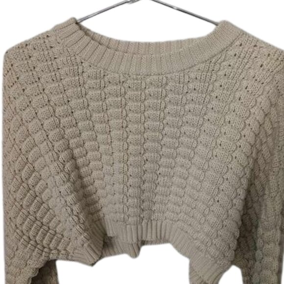 Milk It Glare Knit Cutout Sweater Size 8 - Picture 3 of 15